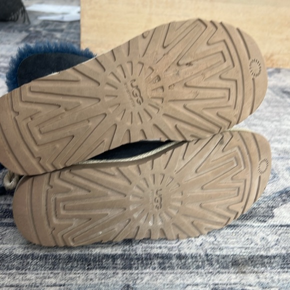 UGG Selene Bailey Bow Nautical Rope navy blue boots sz 8 - Picture 7 of 8